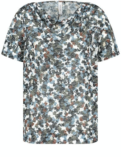 Timeless Blue Print T-Shirt - Green/blue