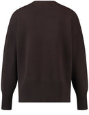 Round Neck Jumper - Dark Oak