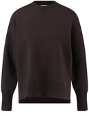 Round Neck Jumper - Dark Oak