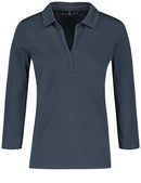 3/4 Sleeve Polo Shirt - Dark Petrol