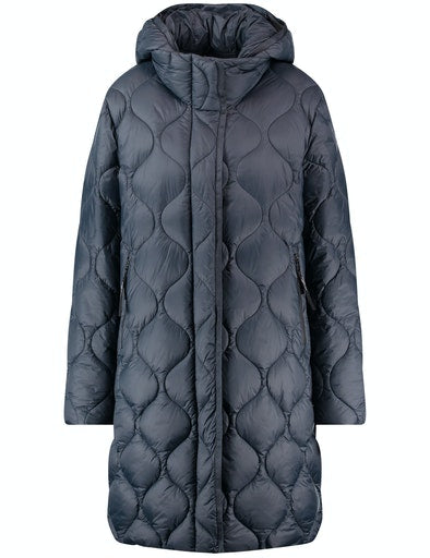 Mood Booster Hooded Coat - Midnight Blue
