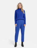 Moon Shine Crop Trouser - Electric Blue