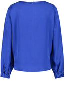 Moon Shine LS Blouse - Electric Blue