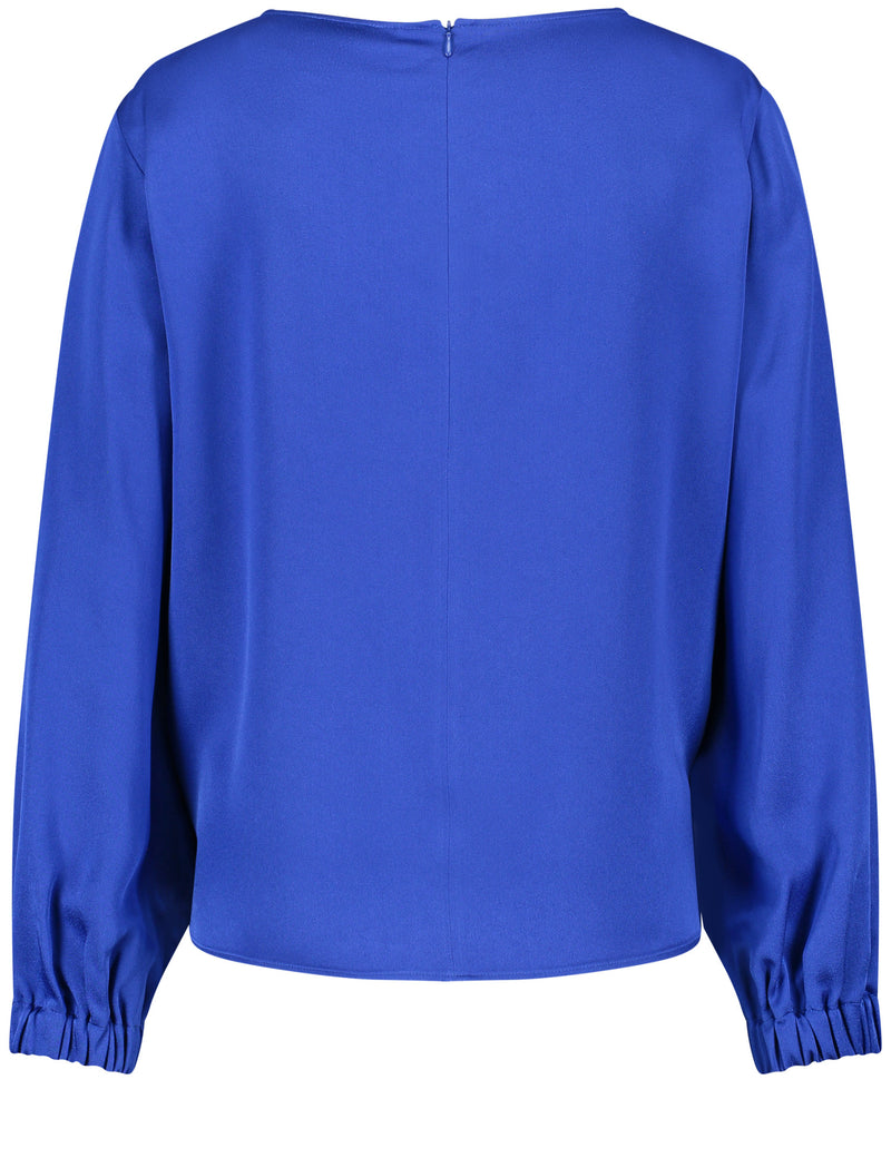 Moon Shine LS Blouse - Electric Blue