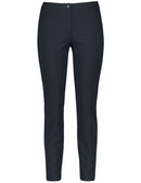 Nos Slim Fit Crop Trousers - Navy