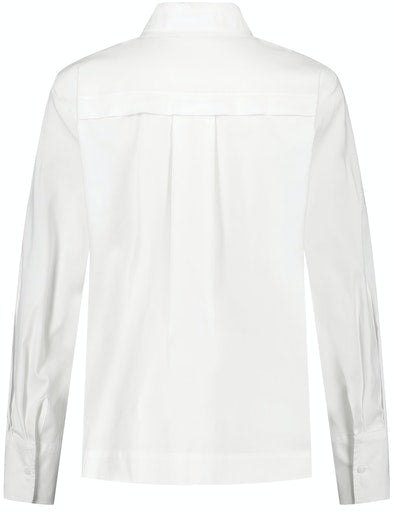 Long Sleeve Blouse - White/white