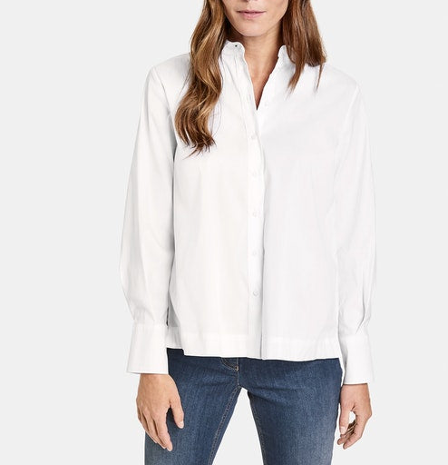 Long Sleeve Blouse - White/white