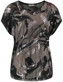 Natural Vibes Short Sleeve T-Shirt - Black/Ecru/White