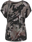 Natural Vibes Short Sleeve T-Shirt - Black/Ecru/White