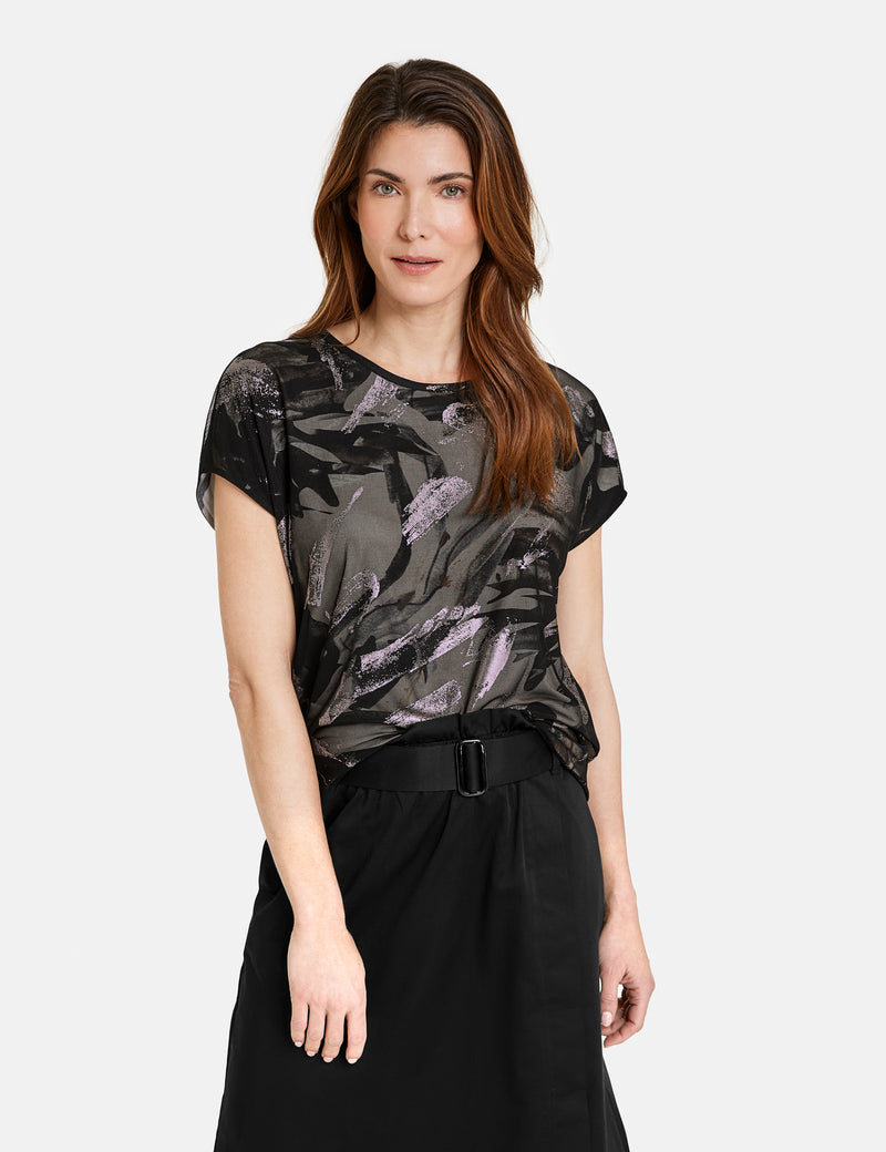 Natural Vibes Short Sleeve T-Shirt - Black/Ecru/White