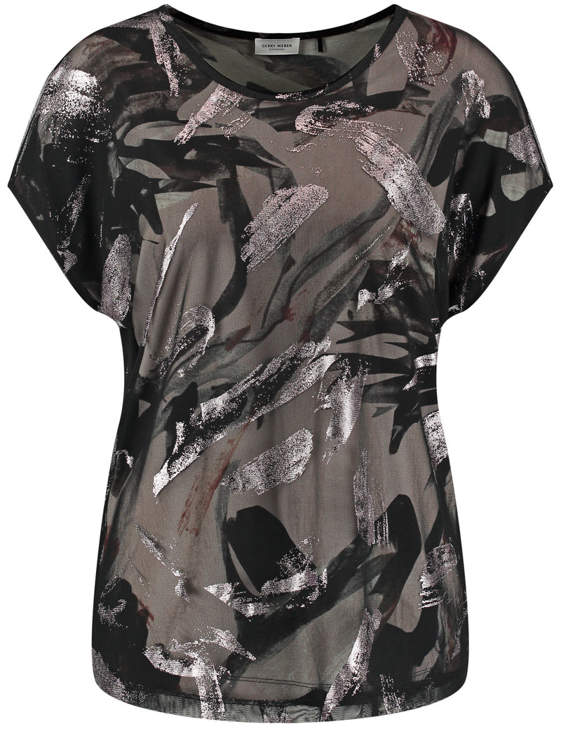 Natural Vibes Short Sleeve T-Shirt - Black/Ecru/White