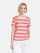 Joyful Vibes Short Sleeve T-Shirt - Lilac/Pink/Red