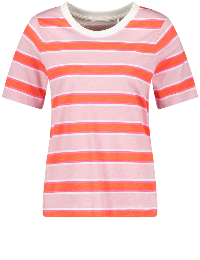 Joyful Vibes Short Sleeve T-Shirt - Lilac/Pink/Red