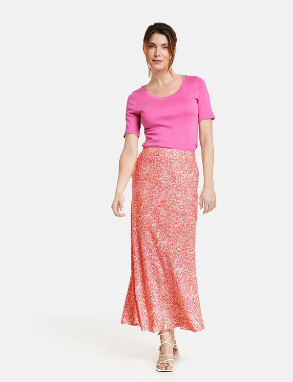 Joyful Vibes Long Skirt - Lilac/Pink/Red