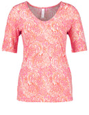 Joyful Vibes SS T-Shirt - Lilac/Pink/Red