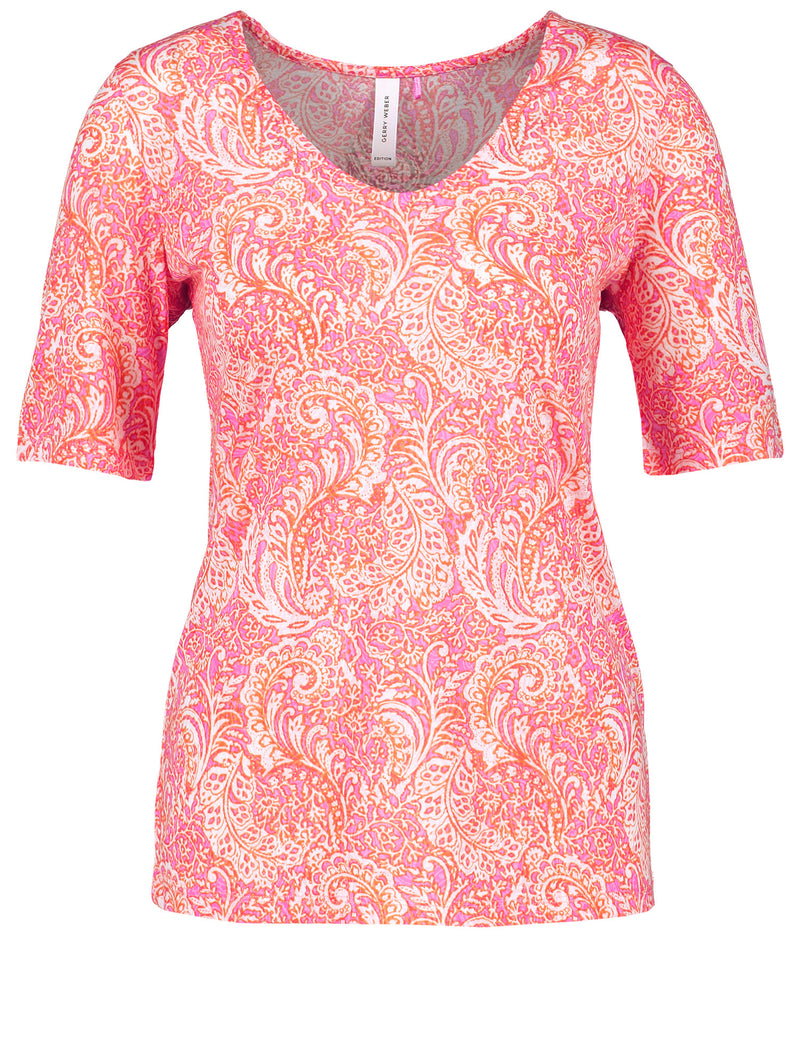 Joyful Vibes SS T-Shirt - Lilac/Pink/Red