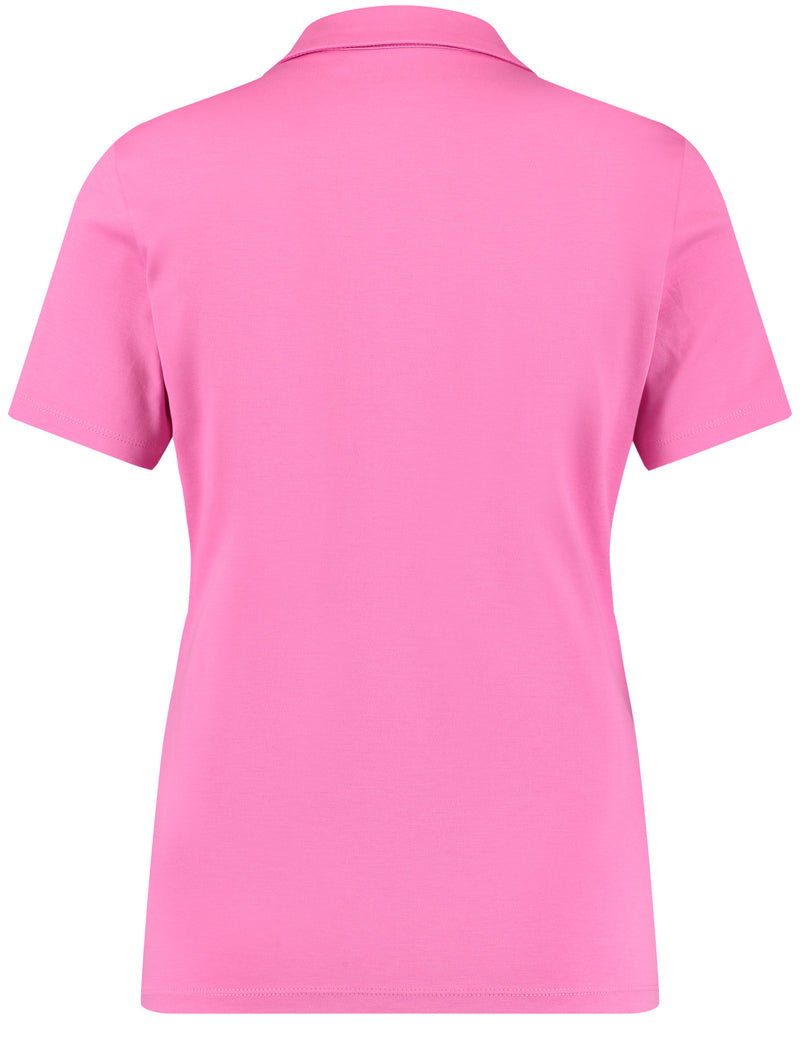 Joyful Vibes Polo - Soft Pink
