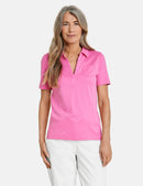 Joyful Vibes Polo - Soft Pink