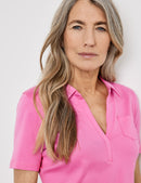 Joyful Vibes Polo - Soft Pink