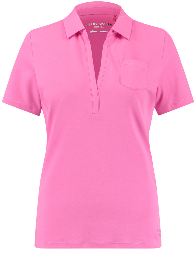 Joyful Vibes Polo - Soft Pink