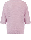 Joyful Vibes Short Sleeve Jumper - Powder Pink