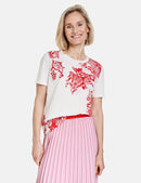 Joyful Vibes Short Sleeve T-Shirt - Lilac/Pink/Ecru