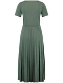 Expressive Nature Dress - Olive