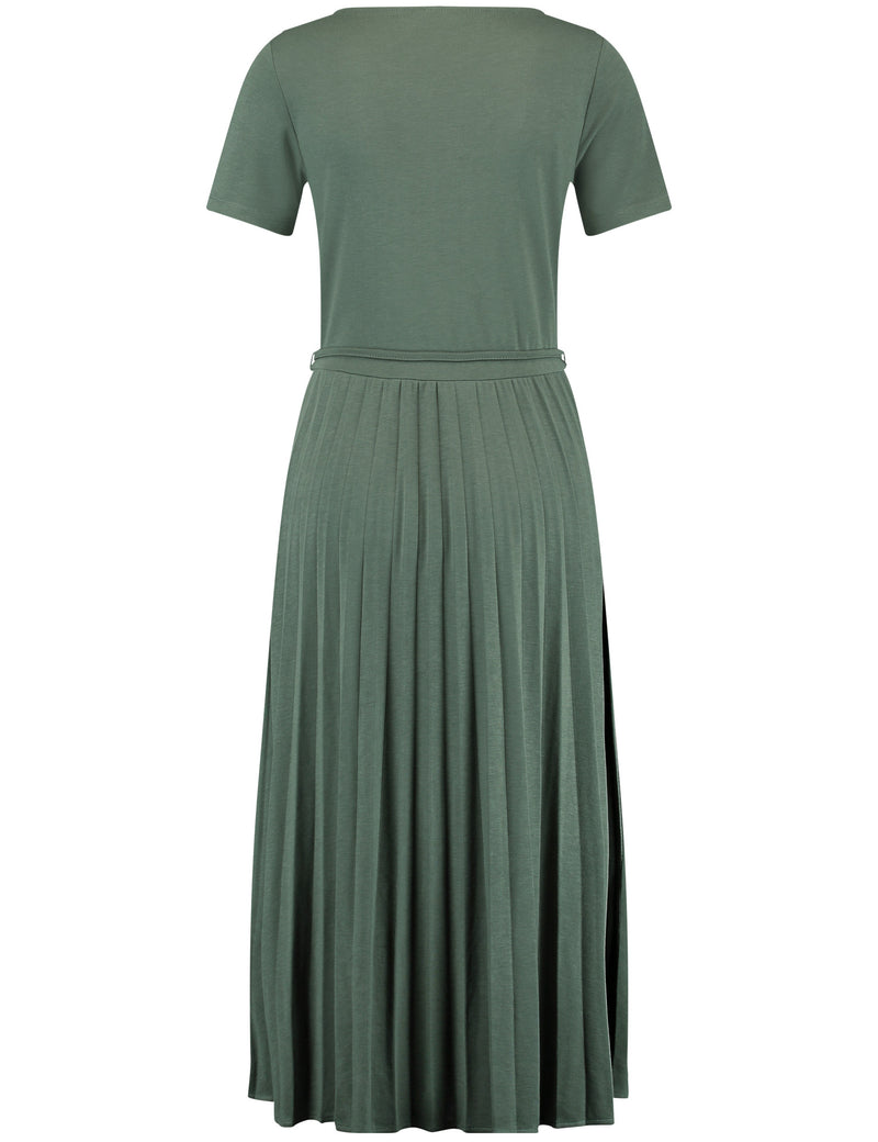 Expressive Nature Dress - Olive