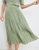 Expressive Nature Long Skirt - Sage