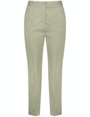 Vibrant Summer Crop Trousers - Sage