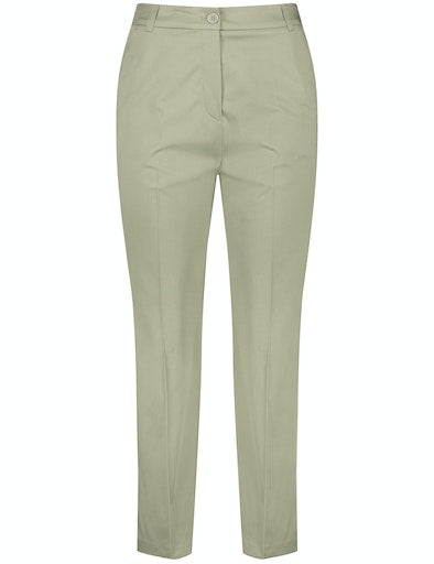 Vibrant Summer Crop Trousers - Sage