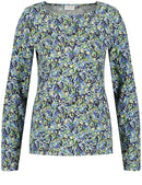 Everyday Brights 3/4 Sleeve Tee - Blue/Green