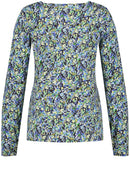 Everyday Brights 3/4 Sleeve Tee - Blue/Green