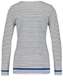 Long Sleeve T-Shirt - Blue/Ecru/White