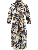 Natural Vibes Dress - Ecru/White/Black