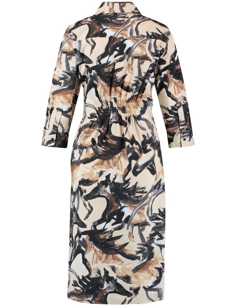 Natural Vibes Dress - Ecru/White/Black