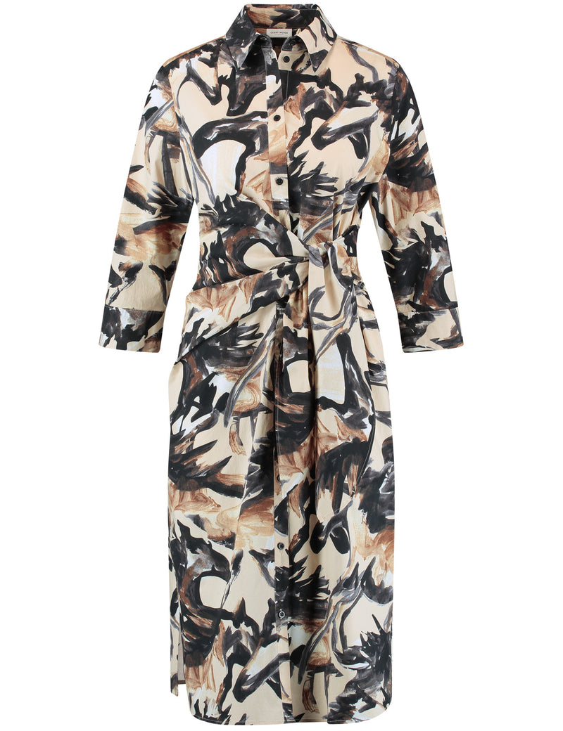 Natural Vibes Dress - Ecru/White/Black