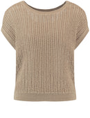 Natural Vibes Short Sleeve Jumper - Caramel