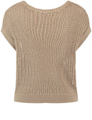 Natural Vibes Short Sleeve Jumper - Caramel