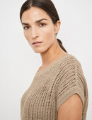 Natural Vibes Short Sleeve Jumper - Caramel