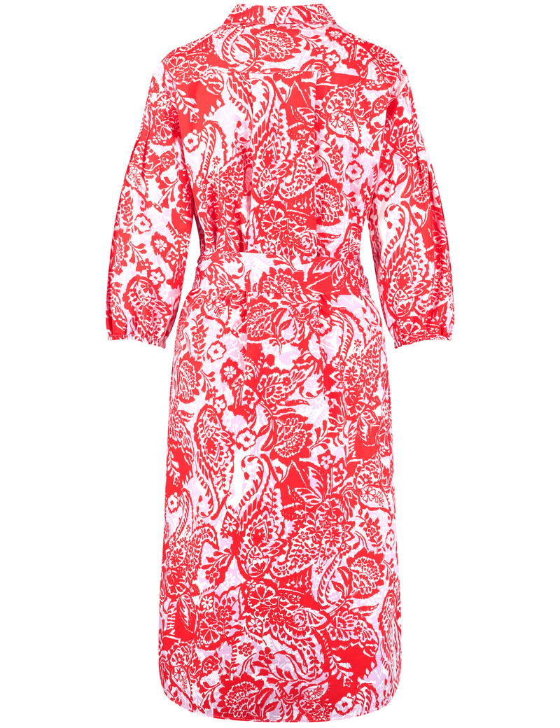 Joyful Vibes Dress - Ecru/White/Red
