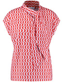 Joyful Vibes SS T-Shirt - Ecru/White/Red