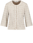 Natural Vibes Blazer - Ecru/White