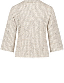 Natural Vibes Blazer - Ecru/White