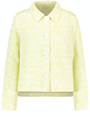 Expressive Nature Blazer - Off-white/lime