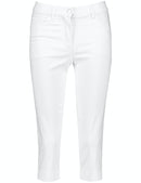 Expressive Nature Crop Trouser - White/white