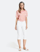 Expressive Nature Crop Trouser - White/white