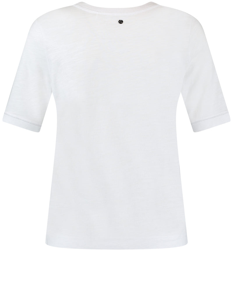 Joyful Vibes 3/4 Sleeve T-Shirt - White