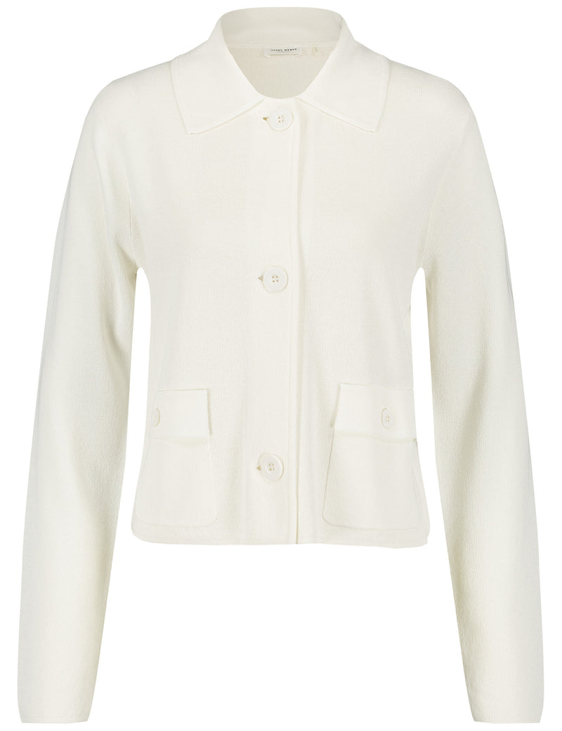 Joyful Vibes Button Jacket - Off White