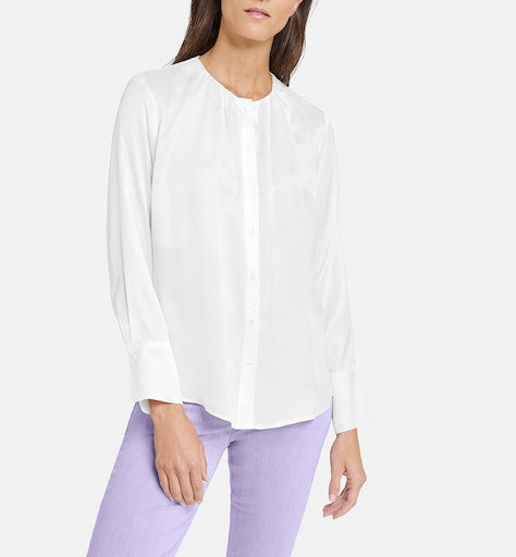 Powered Blue Blouse - Off White